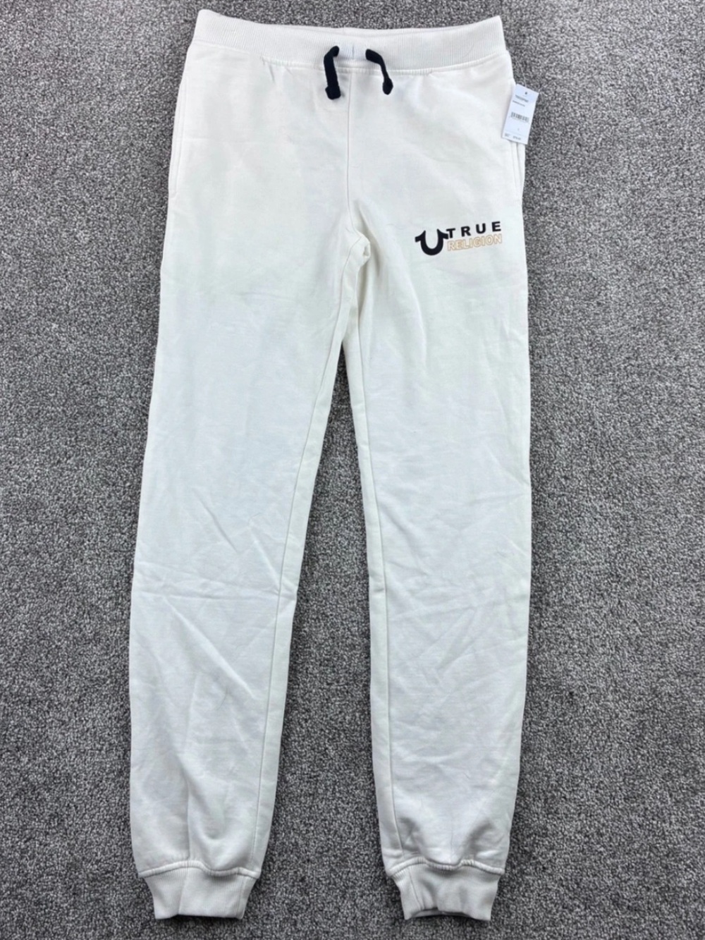 True Religion Pants Womens white Sweatpants Jogger Fleece Lined